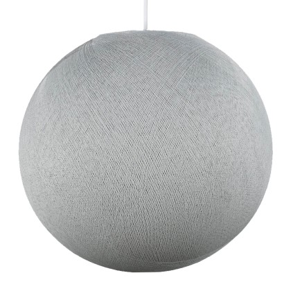 Sphere Lampenkap in vezel - 100% handgemaakt - pearl grey polyester