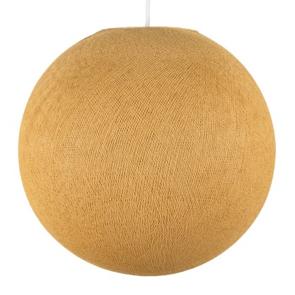 Abat-jour Sfera en fil - 100% fait main - Polyester Moutarde