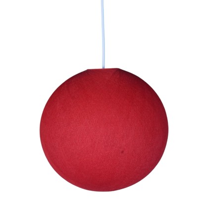 Abat-jour Sfera en fil - 100% fait main - Polyester Rouge