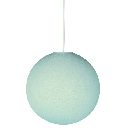 Abat-jour Sfera en fil - 100% fait main - Polyester Bleu poudré