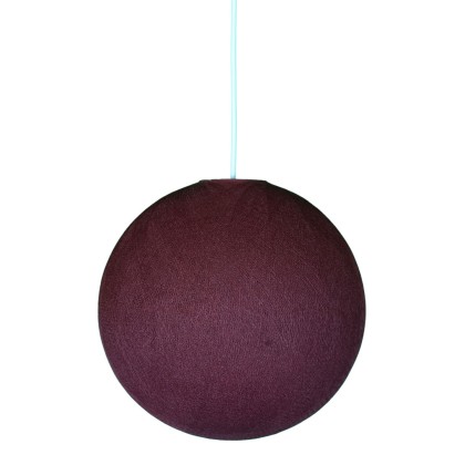 Abat-jour Sfera en fil - 100% fait main - Polyester Merlot
