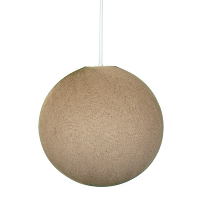 Abat-jour Sfera en fil - 100% fait main - Polyester Cappuccino