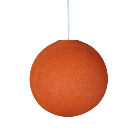 Sphere Lampenkap in vezel - 100% handgemaakt - oranje polyester