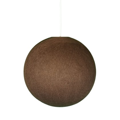 Abat-jour Sfera en fil - 100% fait main - Polyester Chocolat