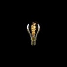 LED Gouden LED Carbon Filament lamp C02 Gebogen Spiraal Filament Mini Globe G45 2,2W E14 Dimbaar 1800K