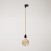 Vintage track hanglamp met porseleinen afwerking