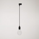 Silicone track hanglamp met textielkabel