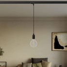 Silicone track hanglamp met textielkabel