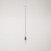 Vintage track hanglamp met gevlochten kabel