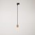 Hanglamp met satijnen metalen rand