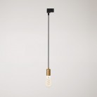Hanglamp met satijnen metalen rand