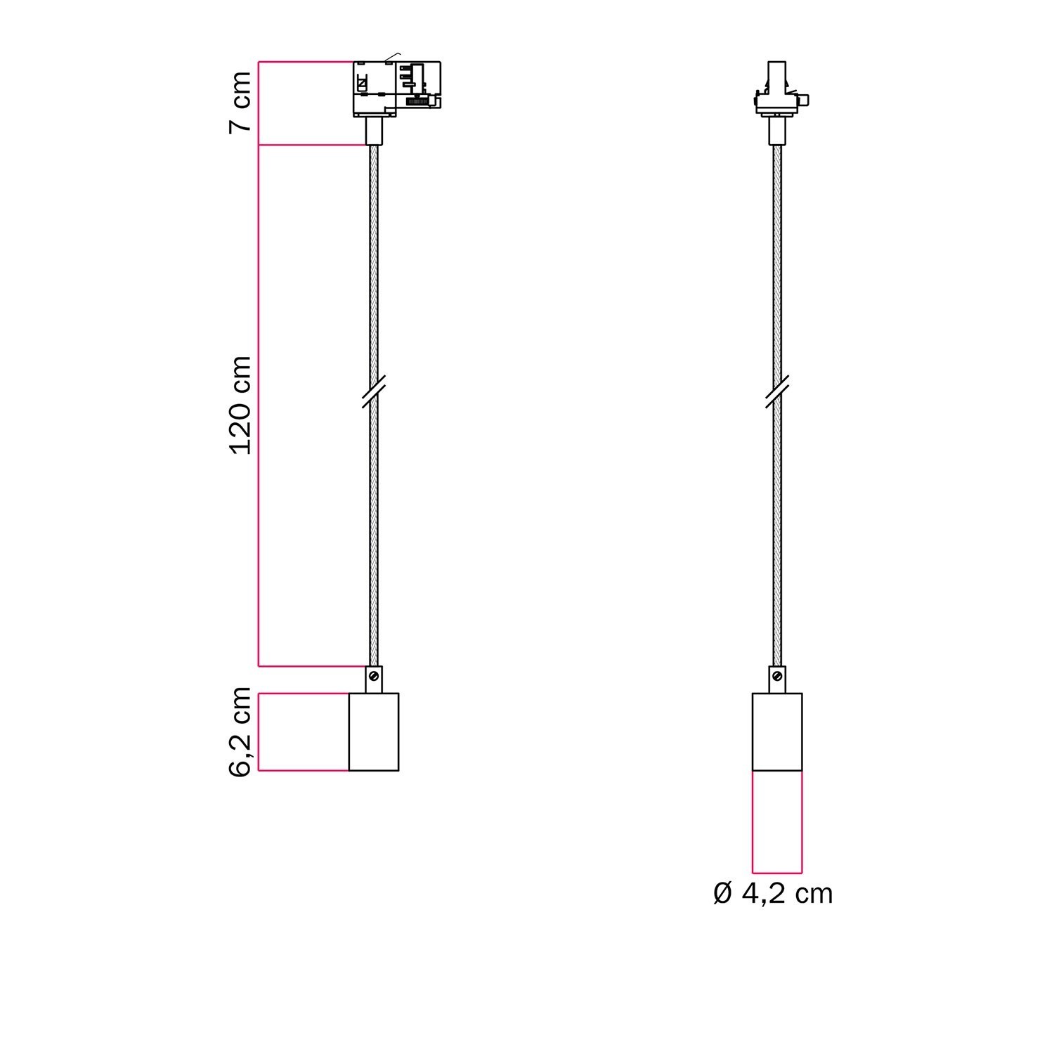 Hanglamp met satijnen metalen rand