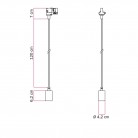 Hanglamp met satijnen metalen rand
