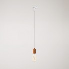 Hanglamp met satijnen metalen rand