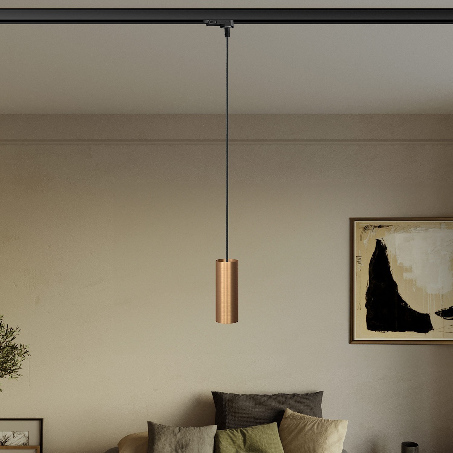 Hanglamp met Tub-E14 kap voor rails