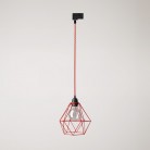 Diamond kooi hanglamp voor rails