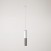 Suspension pour rail avec abat-jour double Tub-E14