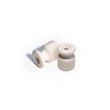 Isolateur en porcelaine pour installation murale 18 mm - 2 unités - Blanc