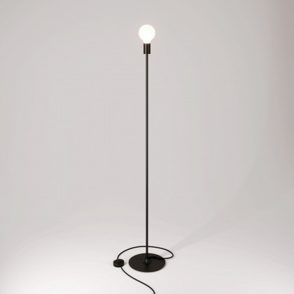 MAG-Y vloerlamp met ronde metalen voet - zwart