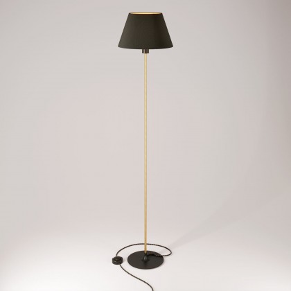 Vloerlamp MAG-Y met ronde metalen voet en kap Impero M - zwart