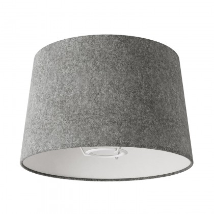 Abat-jour Athena avec culot E27 pour lampe de table - Made in Italy - Laine gris foncé