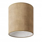 Cilindro M stoffen lampenkap met E27 fitting - Made in Italy
