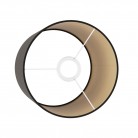 Cilindro M stoffen lampenkap met E27 fitting - Made in Italy
