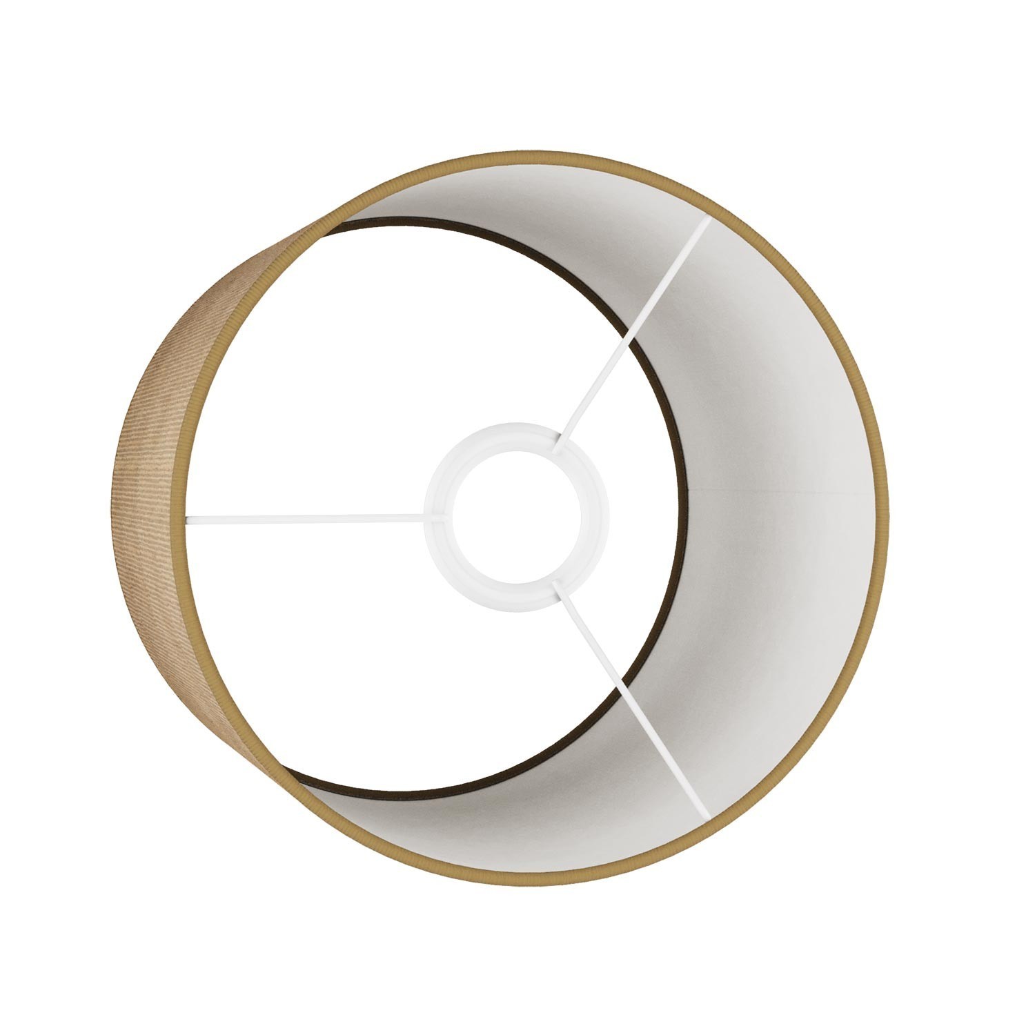 Cilindro M stoffen lampenkap met E27 fitting - Made in Italy
