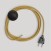 Bedrading voor lamp met mosterdgele kabel 3 m