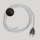 Bedrading voor lamp met witte katoenen kabel 3 m