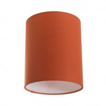 Abat-jour cylindrique en tissu avec culot E27, diamètre 15cm H18cm - 100% Made in Italy