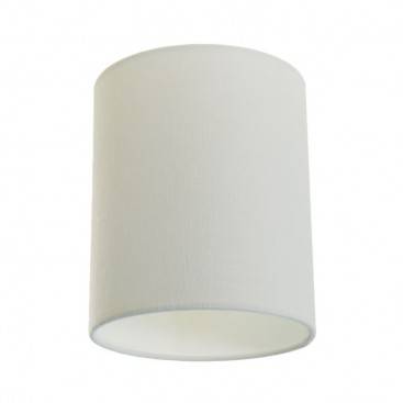 Abat-jour cylindrique en tissu avec culot E27, diamètre 15cm H18cm - 100% Made in Italy