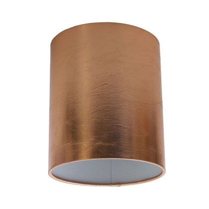 Abat-jour cylindrique en tissu avec culot E27, diamètre 15cm H18cm - 100% Made in Italy - koperblad