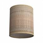 Abat-jour cylindrique en tissu avec culot E27, diamètre 15cm H18cm - 100% Made in Italy