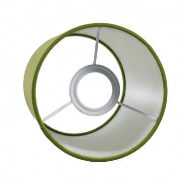 Abat-jour cylindrique en tissu avec culot E27, diamètre 15cm H18cm - 100% Made in Italy