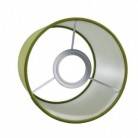 Abat-jour cylindrique en tissu avec culot E27, diamètre 15cm H18cm - 100% Made in Italy