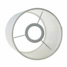 Abat-jour cylindrique en tissu avec culot E27, diamètre 15cm H18cm - 100% Made in Italy