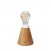 Lampe portative et rechargeable Cabless11 avec ampoule goutte d'eau et emplacement pour abat-jour