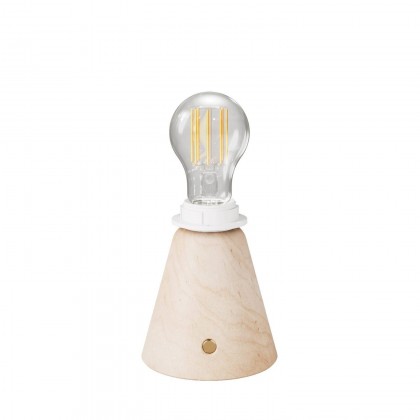 Draagbare en oplaadbare Cables11 lamp met druppel lampbol geschikt voor lampenkap - neutraal
