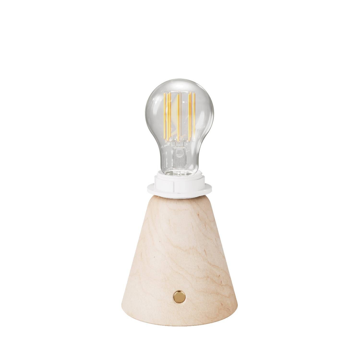 Draagbare en oplaadbare Cables11 lamp met druppel lampbol geschikt voor lampenkap