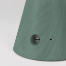 Draagbare en oplaadbare Cables11 lamp met druppel lampbol geschikt voor lampenkap