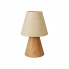 Lampe portative et rechargeable Cabless11 avec ampoule goutte d'eau et abat-jour