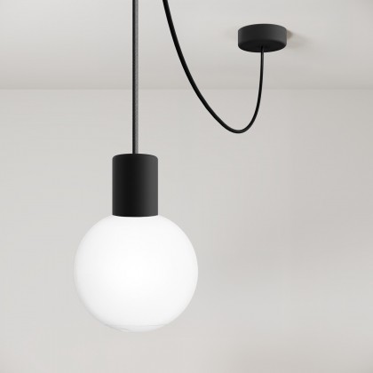 EIVA IP65 buiten hanglamp met onbreekbare Unbreak-a-Ball kap - zwart