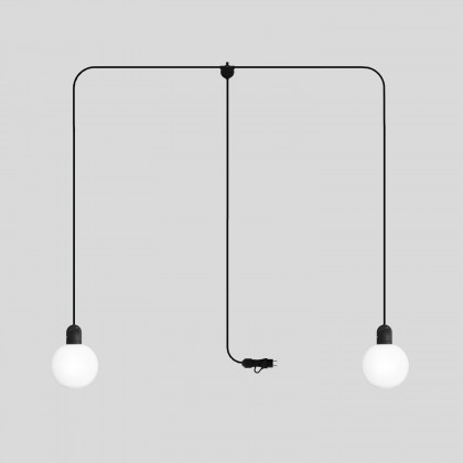 Lampe d'extérieur enfichable EIVA IP65 à 2 chutes avec abat-jour incassable Unbreak-a-Ball - SM04