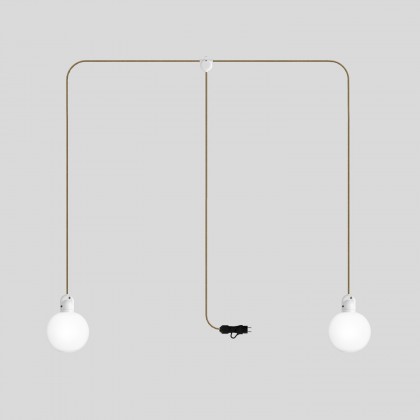Lampe d'extérieur enfichable EIVA IP65 à 2 chutes avec abat-jour incassable Unbreak-a-Ball - SN06