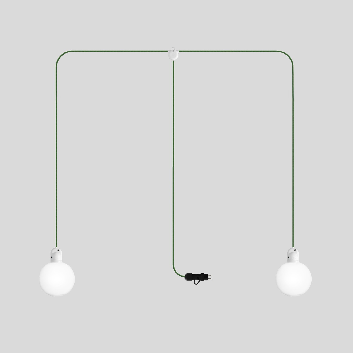 EIVA IP65 2-fall plug-in buitenlamp met onbreekbare Unbreak-a-Ball kappen