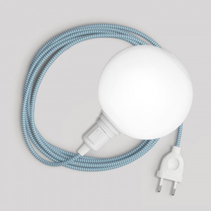 Lampe portable Snake avec interrupteur sur douille, prise et abat-jour incassable Unbreak-a-Ball - RZ11