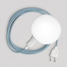 Lampe portable Snake avec interrupteur sur douille, prise et abat-jour incassable Unbreak-a-Ball