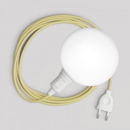 Lampe portable Snake avec interrupteur sur douille, prise et abat-jour incassable Unbreak-a-Ball - RZ10