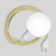 Lampe portable Snake avec interrupteur sur douille, prise et abat-jour incassable Unbreak-a-Ball